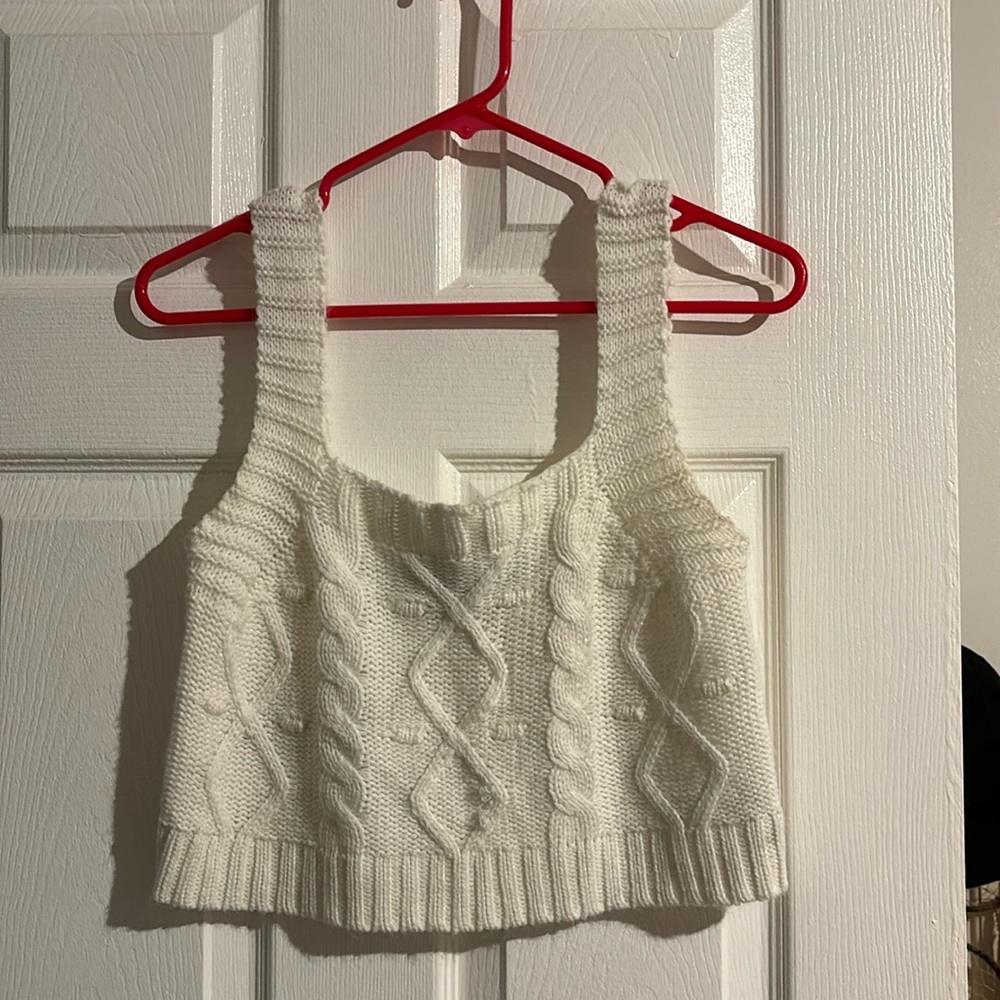 This is a wool crop top